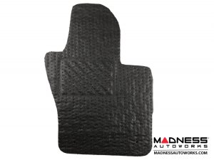 Dodge Hornet Floor Mats - All Weather - Rubber Woven Carpet - Front Set - Black 